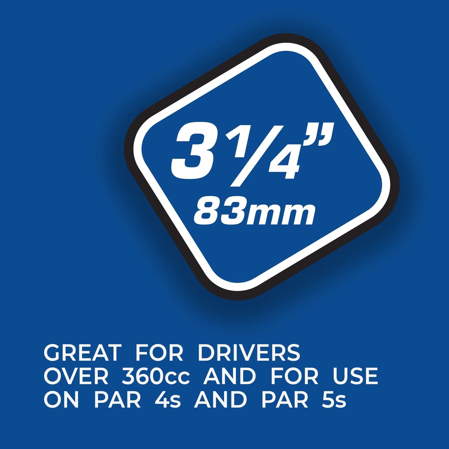 Elevate Your Game with 135 Count of 3.25" Blue on White Professional Golf Tees