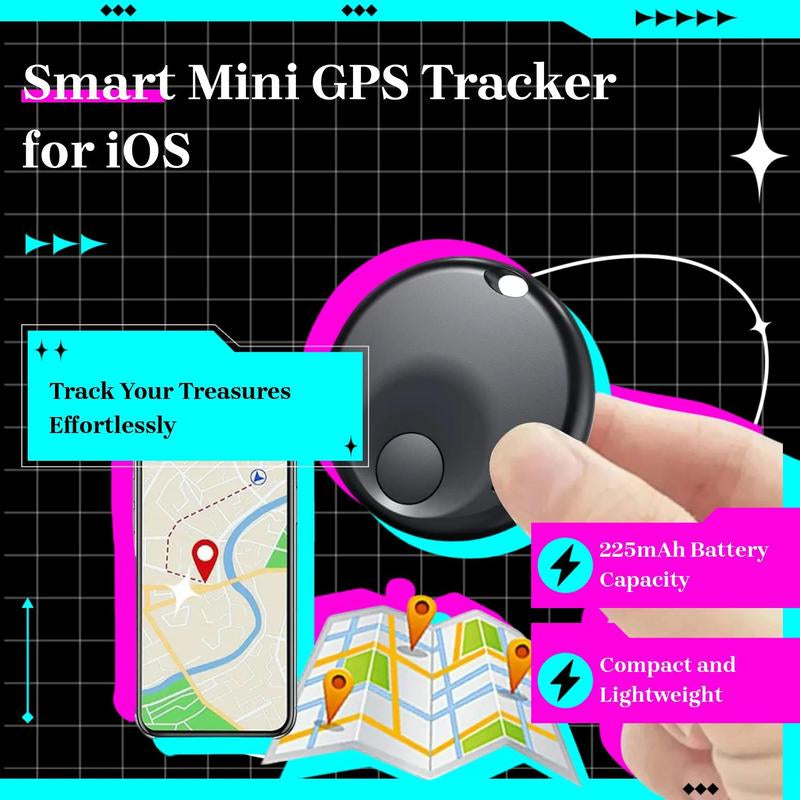 Compact Smart Mini GPS Tracker for iPhone - Never Lose Your Keys or Pets Again!