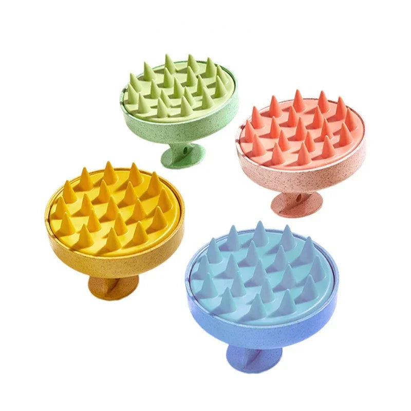 Soft Silicone Head Scalp Massage Comb Shampoo Brush Hair Washing Comb Bath Shower Brush Hair Salon Hairdressing Tool