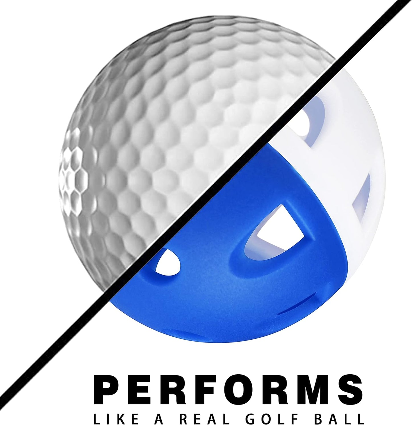 Limited Flight Practice Golf Balls - Perfect Your Swing Without Sending Balls to the Neighbors!
