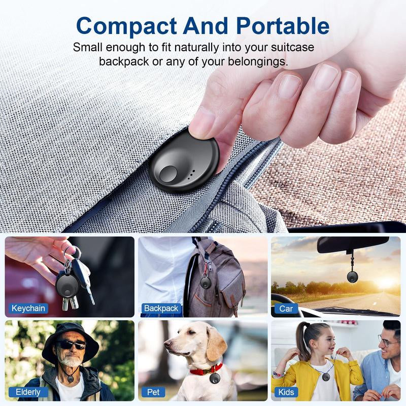 Compact Smart Mini GPS Tracker for iPhone - Never Lose Your Keys or Pets Again!