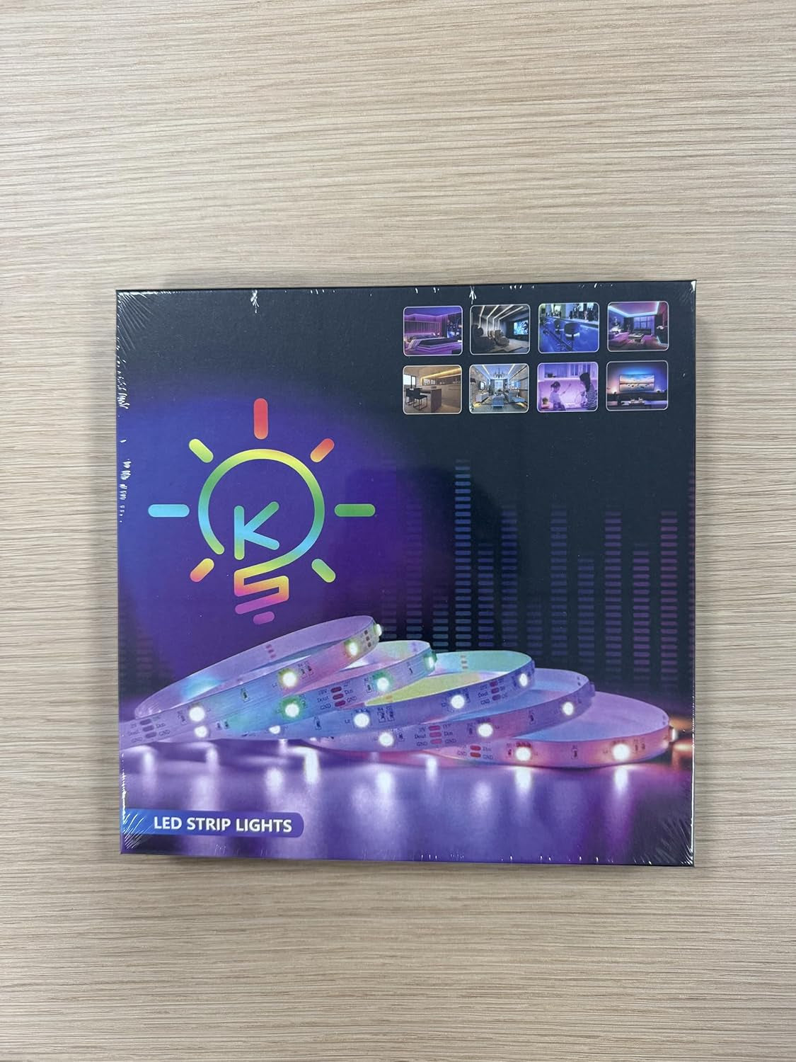 32.8Ft LED Strip Lights, RGB LED Smart Music Sync Color Changing LED Lights Strips with Remote LED Lights for Bedroom, Room, TV, Party