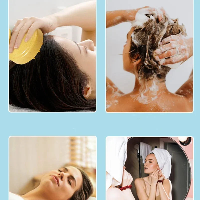 Soft Silicone Head Scalp Massage Comb Shampoo Brush Hair Washing Comb Bath Shower Brush Hair Salon Hairdressing Tool
